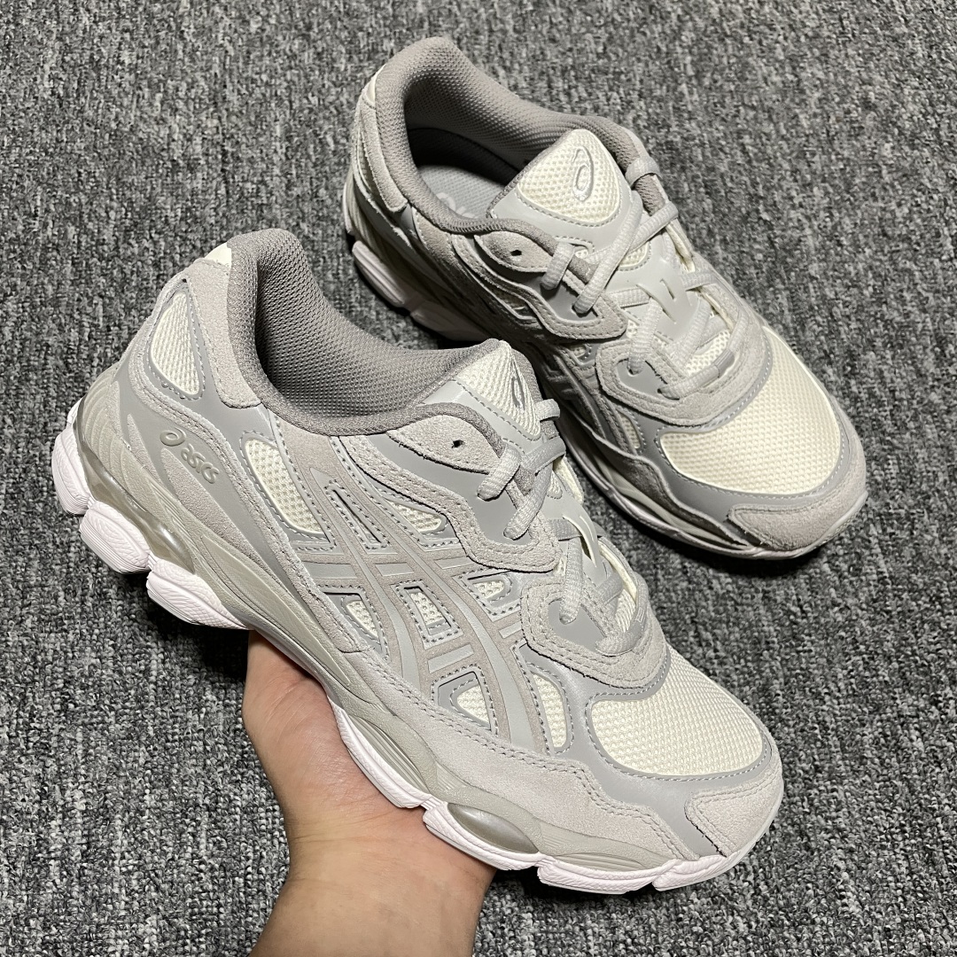  纯原 Asics 亚瑟士 GEL-NYC 低帮运动休闲跑步鞋 1203A663-101 高端零售专供品