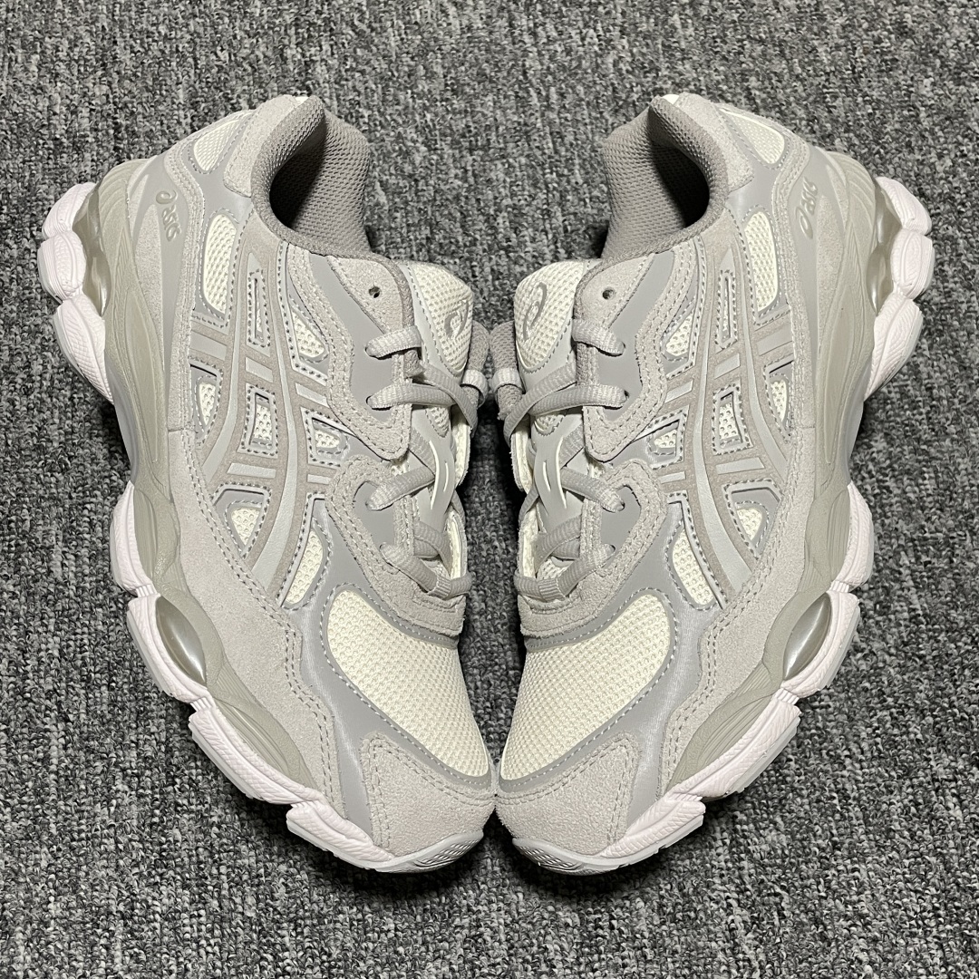  纯原 Asics 亚瑟士 GEL-NYC 低帮运动休闲跑步鞋 1203A663-101 高端零售专供品
