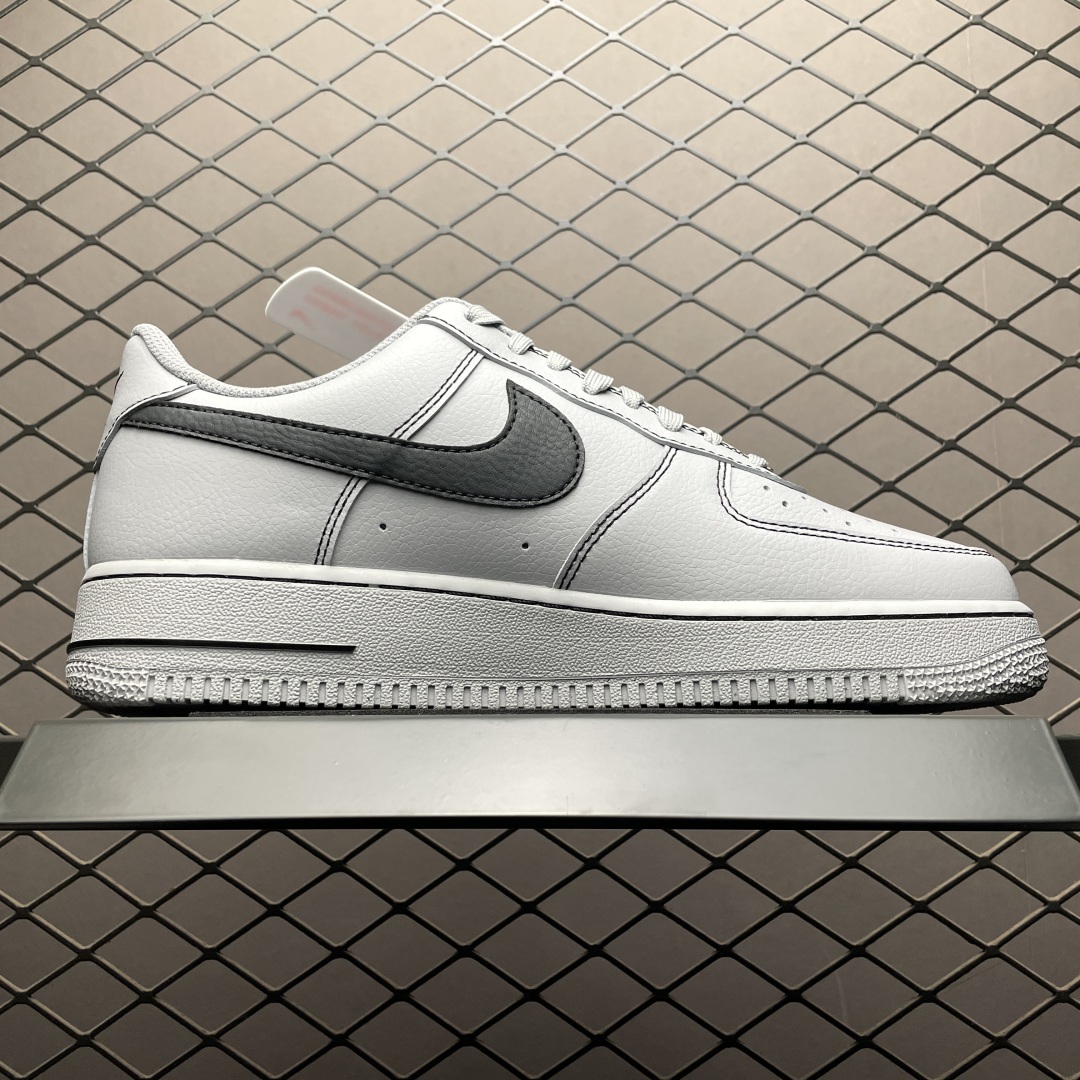   NK Air Force 1 Low 空军一号低帮休闲板鞋 HQ2037-004 原厂冲刀皮料切割干