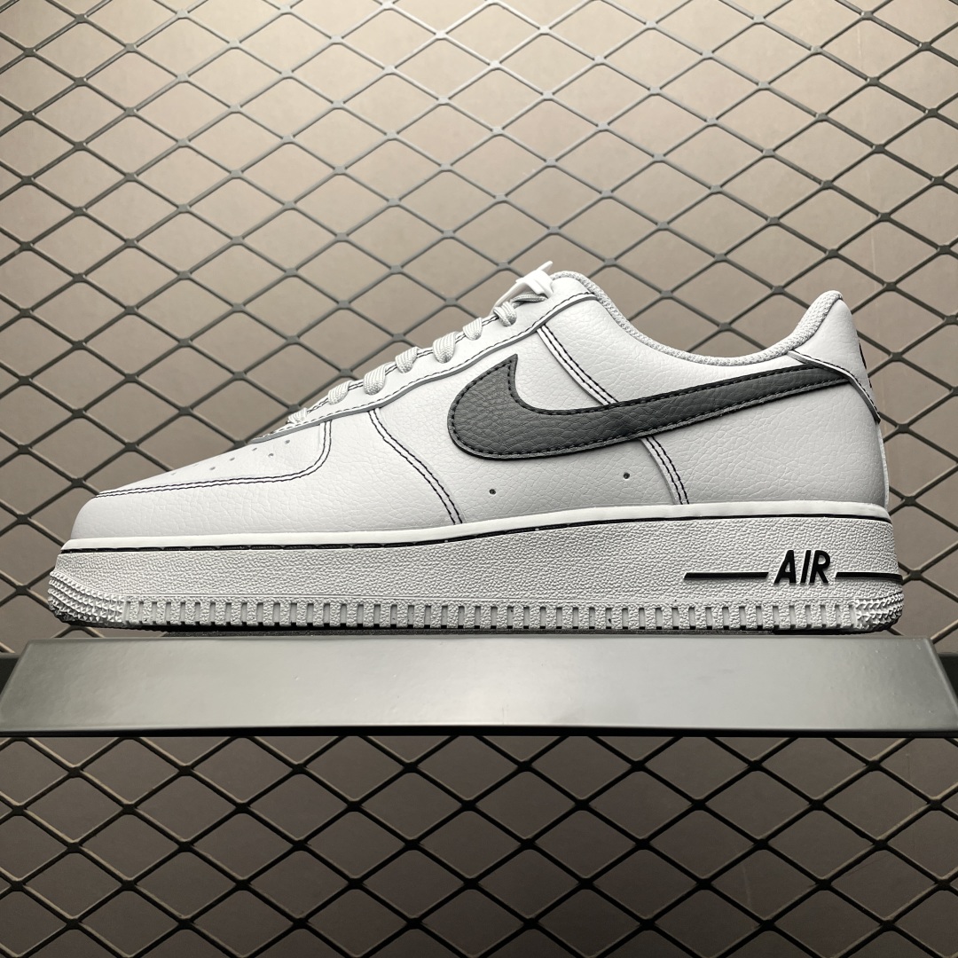   NK Air Force 1 Low 空军一号低帮休闲板鞋 HQ2037-004 原厂冲刀皮料切割干