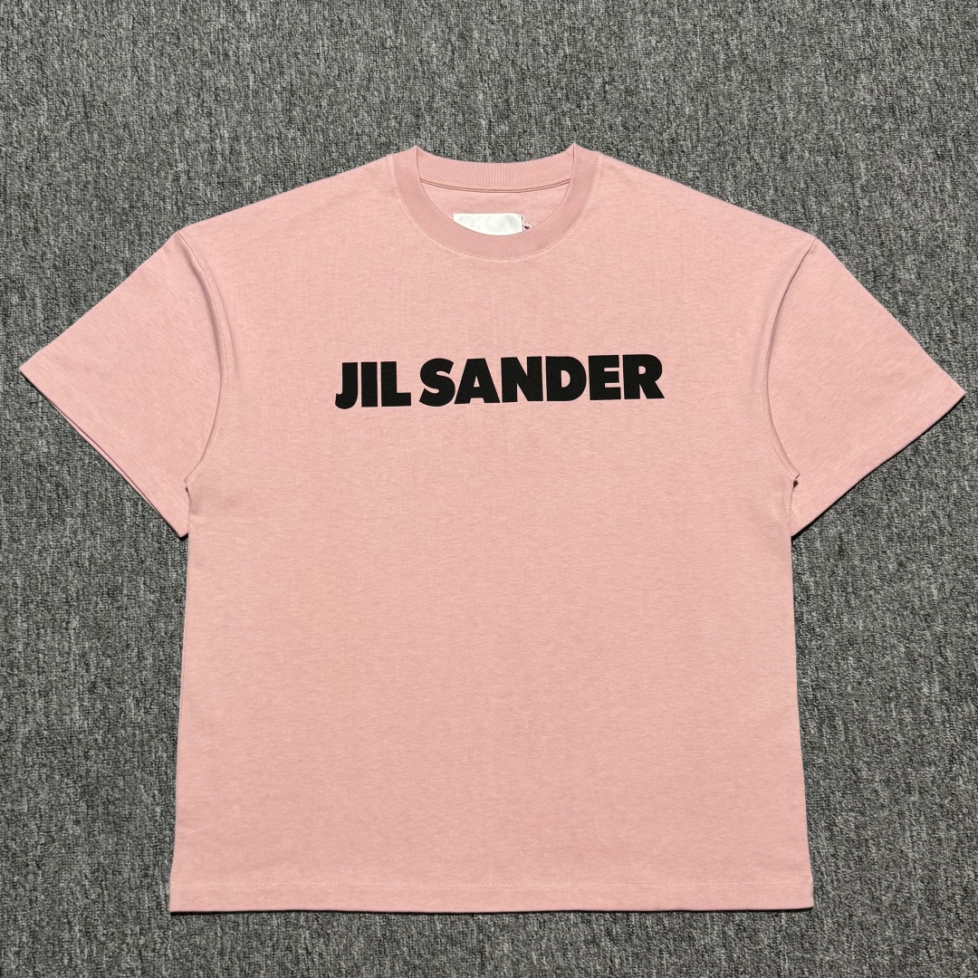   S# Jil Sander 吉尔桑德 大字母猛男粉短袖 真正原版购回开发 高端零售专供 品质保证 1