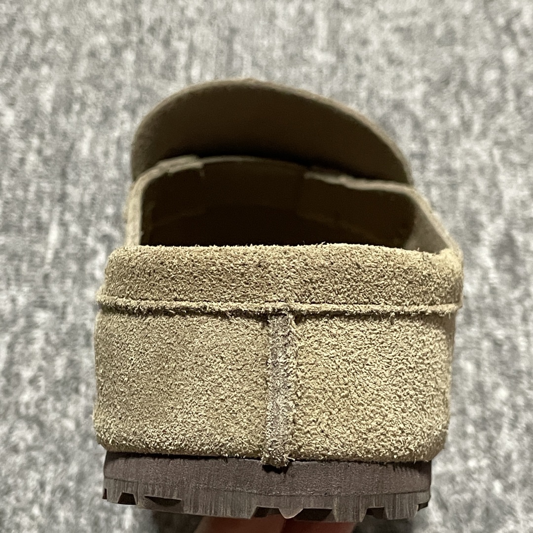  Birkenstock 博肯 Grobe 老钱风 穆勒系列包头乐福牛皮绒面革复古软木底休闲拖鞋 时下大