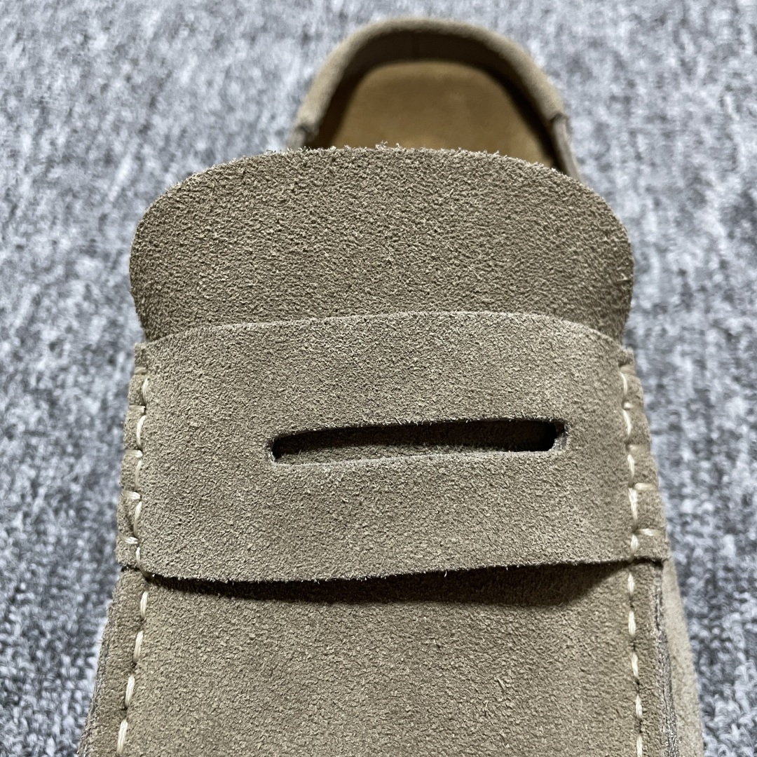  Birkenstock 博肯 Grobe 老钱风 穆勒系列包头乐福牛皮绒面革复古软木底休闲拖鞋 时下大