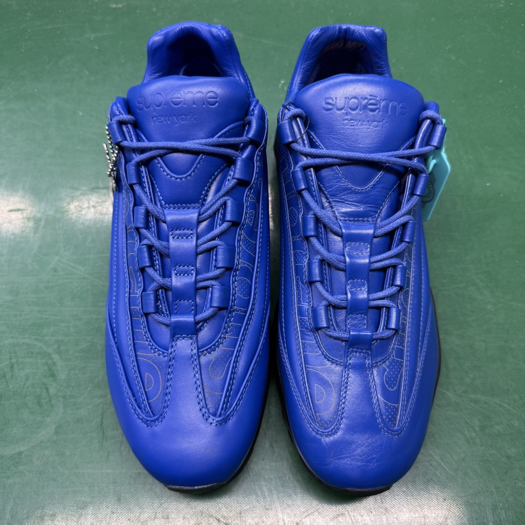 正品原版🆚大货 无水印生产/对比素材图 纯原 Supreme x NK Air Max 95 LUX 联名款 气垫跑鞋 CI0999-400