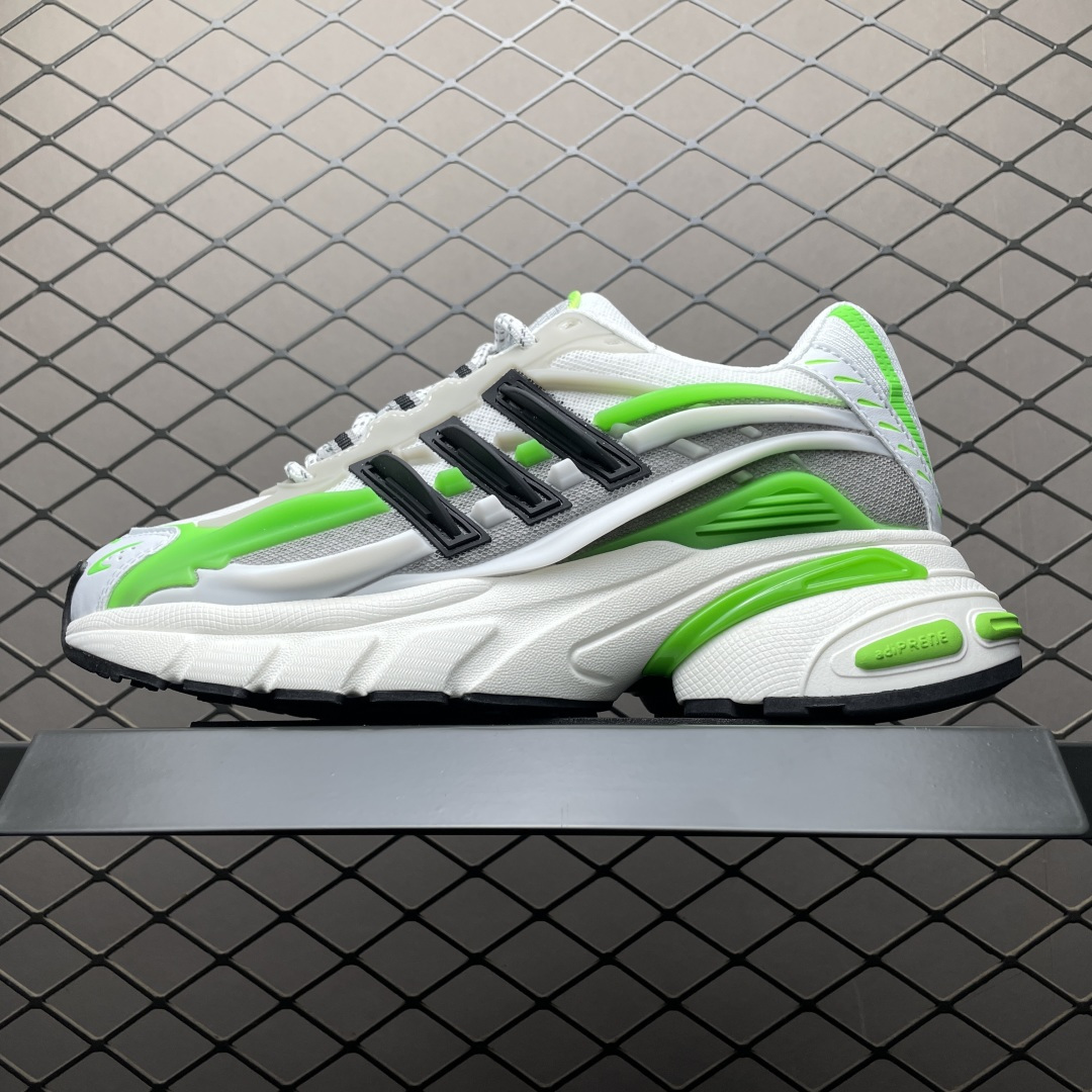 外贸爆款 Pharrell x AD Adistar Jellyfish 联名款低帮复古风老爹鞋 JP9264 未来科技感十足 以3D风格焕新演绎标志性三条纹 为造型添上点睛之笔 金属质感视觉效果TPU自带哑光反射 非常的细节 最大的亮点无疑是鞋屁股 大块的tpu包裹 让增高的大底不再突兀 更显腿长脚细 尺码：36 36.5 37 38 38.5 39 40 40.5 41 42 42.5 43 44 44.5 45 46 47-选品中心