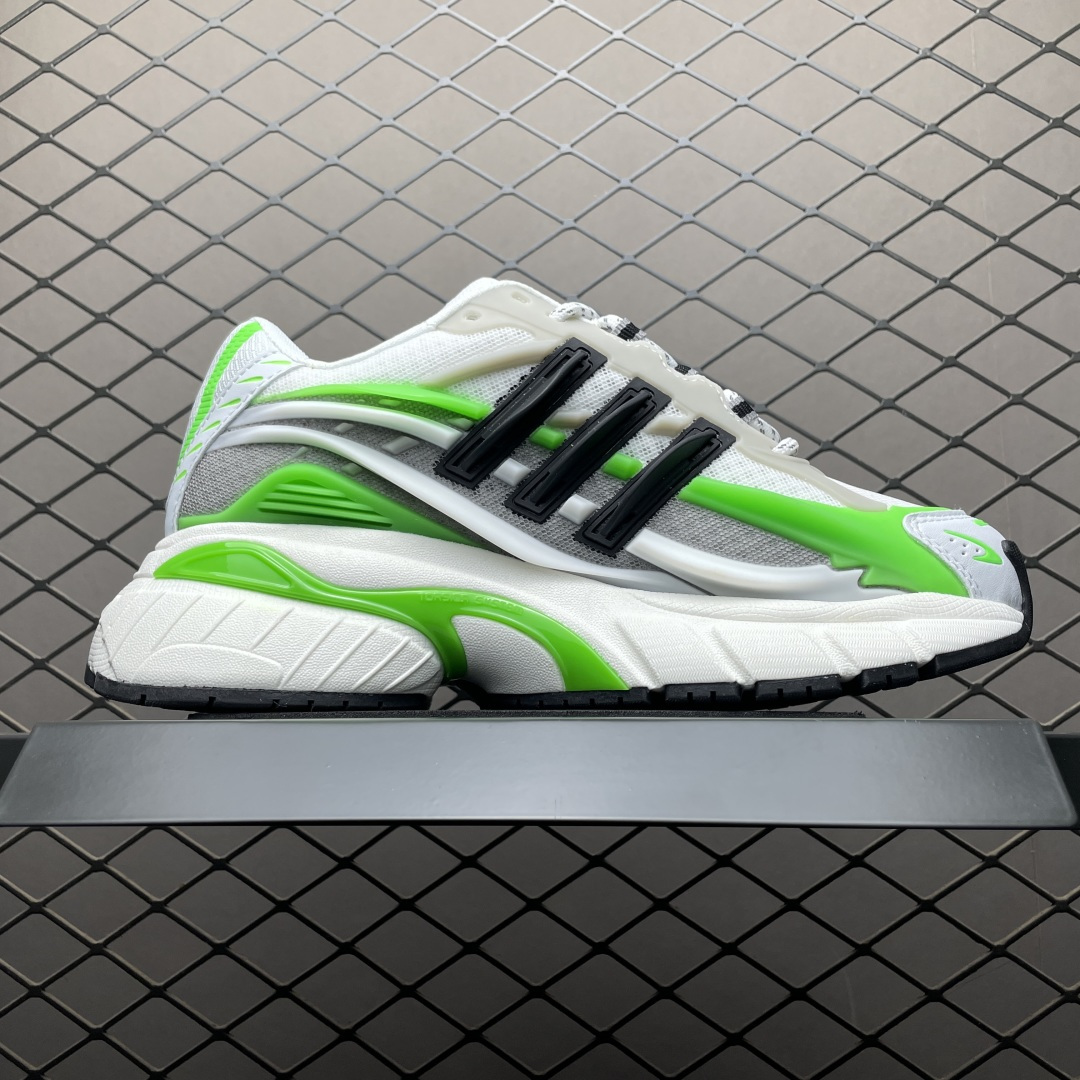 图片[3]-外贸爆款 Pharrell x AD Adistar Jellyfish 联名款低帮复古风老爹鞋 JP9264 未来科技感十足 以3D风格焕新演绎标志性三条纹 为造型添上点睛之笔 金属质感视觉效果TPU自带哑光反射 非常的细节 最大的亮点无疑是鞋屁股 大块的tpu包裹 让增高的大底不再突兀 更显腿长脚细 尺码：36 36.5 37 38 38.5 39 40 40.5 41 42 42.5 43 44 44.5 45 46 47-选品中心