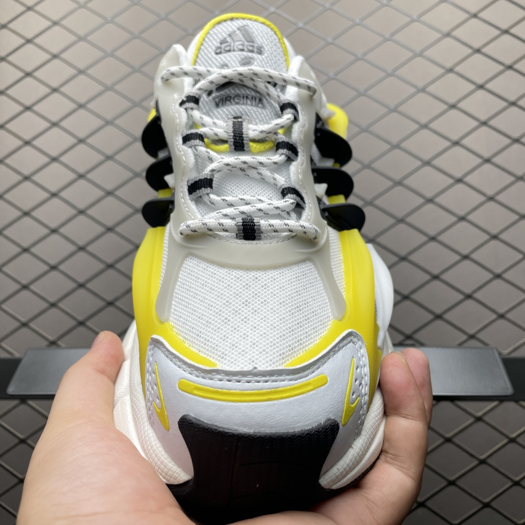 图片[9]-外贸爆款 Pharrell x AD Adistar Jellyfish 联名款低帮复古风老爹鞋 JP9267 未来科技感十足 以3D风格焕新演绎标志性三条纹 为造型添上点睛之笔 金属质感视觉效果TPU自带哑光反射 非常的细节 最大的亮点无疑是鞋屁股 大块的tpu包裹 让增高的大底不再突兀 更显腿长脚细 尺码：36 36.5 37 38 38.5 39 40 40.5 41 42 42.5 43 44 44.5 45 46 47-选品中心