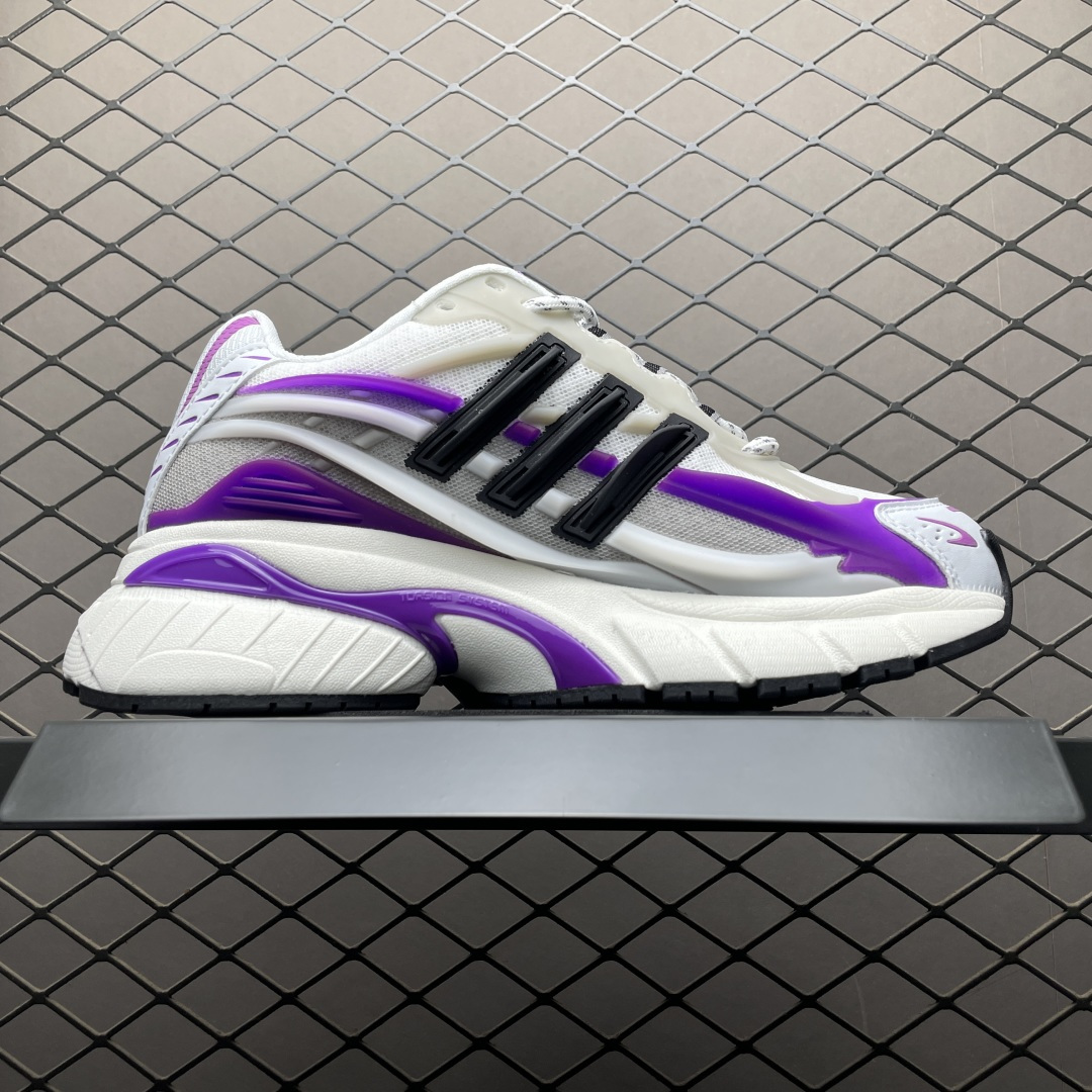 图片[3]-外贸爆款 Pharrell x AD Adistar Jellyfish 联名款低帮复古风老爹鞋 JP9268 未来科技感十足 以3D风格焕新演绎标志性三条纹 为造型添上点睛之笔 金属质感视觉效果TPU自带哑光反射 非常的细节 最大的亮点无疑是鞋屁股 大块的tpu包裹 让增高的大底不再突兀 更显腿长脚细 尺码：36 36.5 37 38 38.5 39 40 40.5 41 42 42.5 43 44 44.5 45 46 47-选品中心