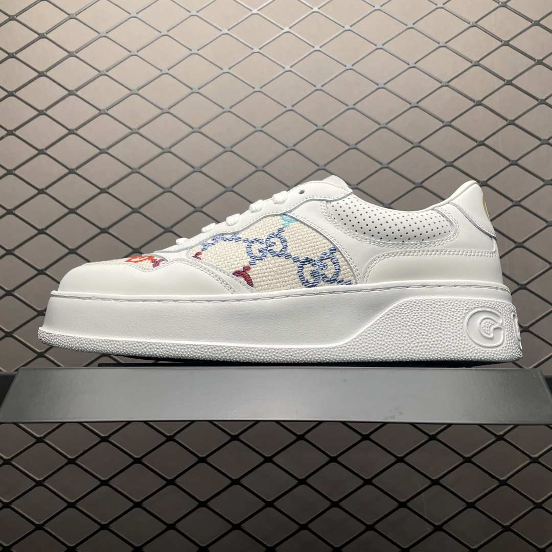 代购专供品质 Gucci 古驰 Screener 厚底休闲鞋 厚底增高系列 全新版本出货 正确版型 高端