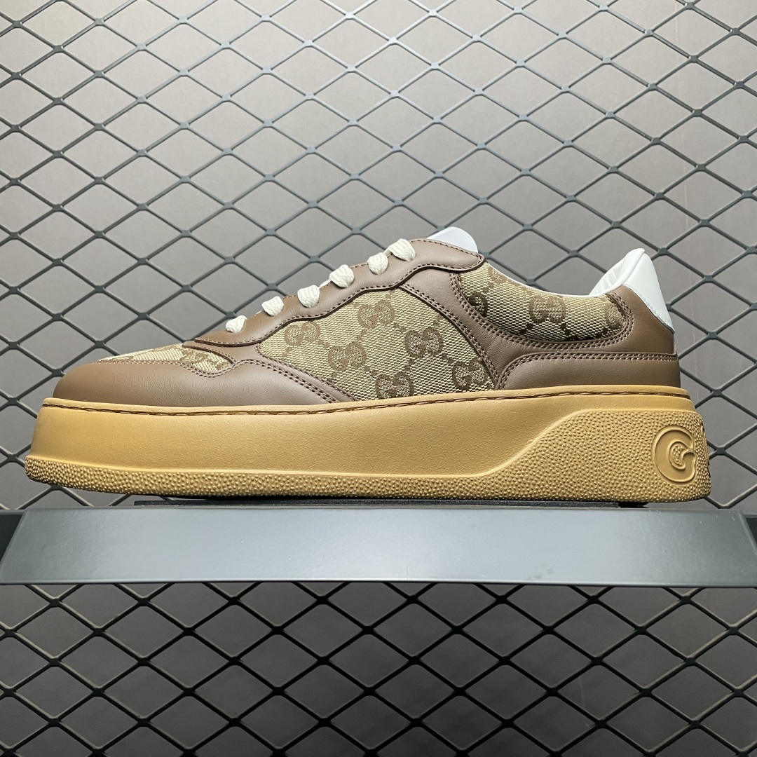 代购专供品质 Gucci 古驰 Screener 厚底休闲鞋 厚底增高系列 全新版本出货 正确版型 高端