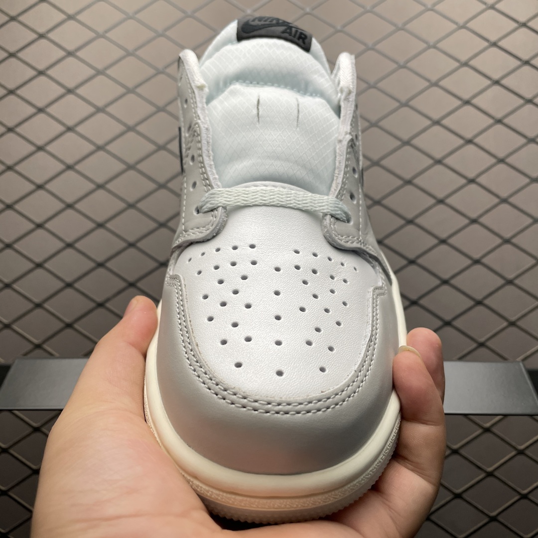 S纯原版本 Jordan Air Jordan 1 LOW OG “蛇年/CNY” 白灰渐变 AJ1乔1