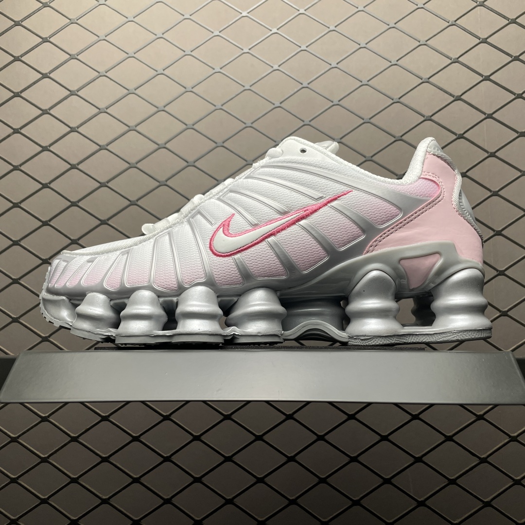 外贸专供 NK Shox TL 气柱复古跑鞋 HV2520-001 该款保留了早期复古外形 鞋身整体以皮