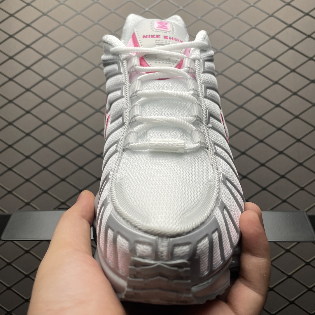外贸专供 NK Shox TL 气柱复古跑鞋 HV2520-001 该款保留了早期复古外形 鞋身整体以皮