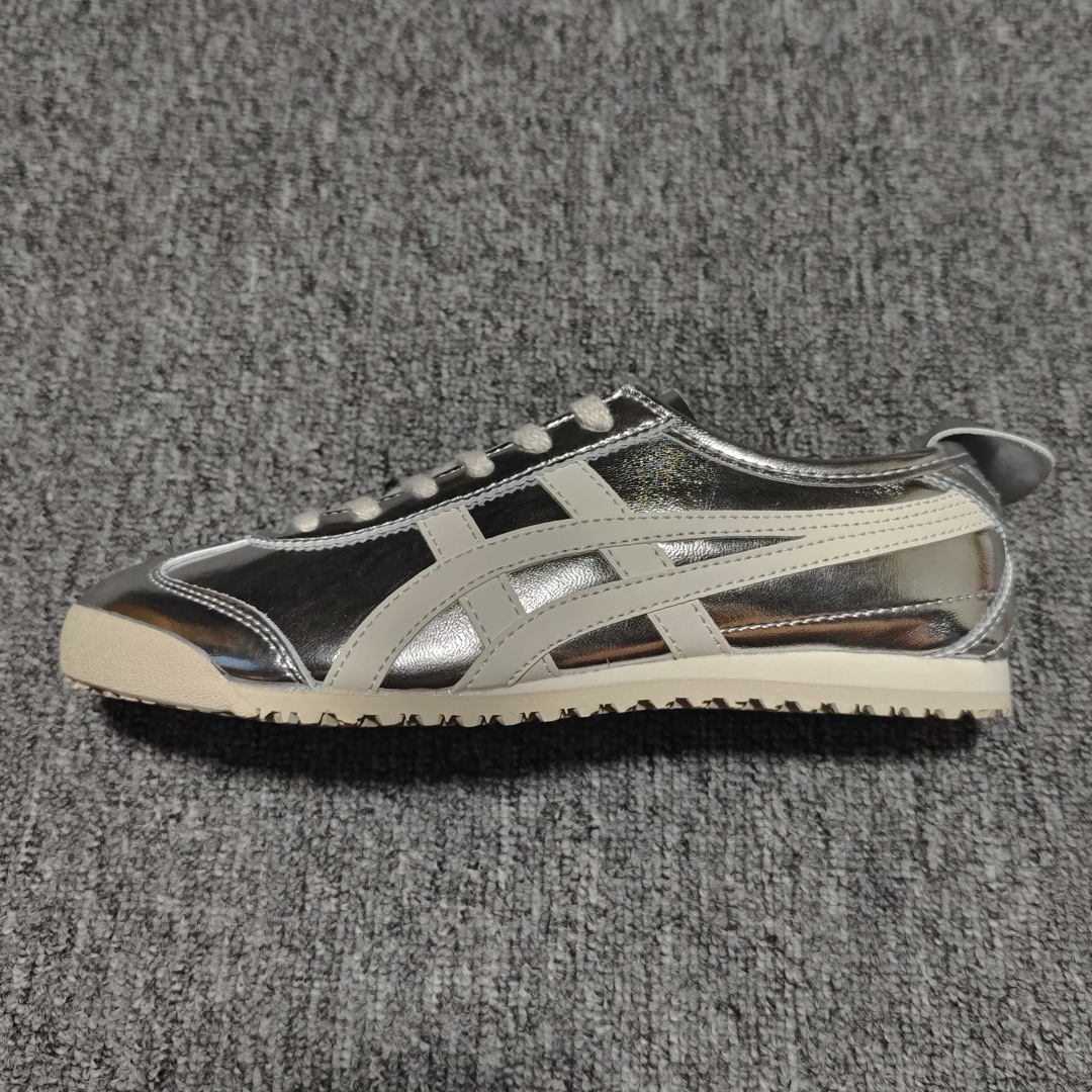 Onitsuka Tiger White Leather Sneakers with Silver Stripes - Sizes 36-45 9 cmp i1758131466643 7953 0 5