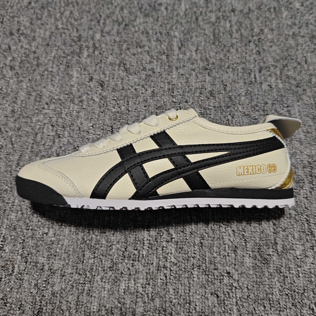 Onitsuka Tiger Unisex Mexico 66 Leather Sneakers, Off-White/Green/Red 3 cmp i1758131557681 1032 0 3