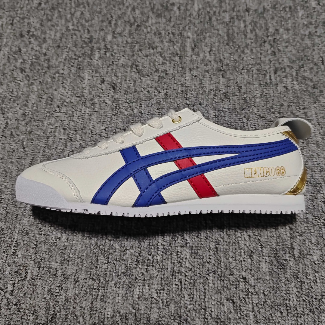 Onitsuka Tiger Unisex Mexico 66 Leather Sneakers, Off-White/Green/Red 4 cmp i1758131557681 1526 0 4