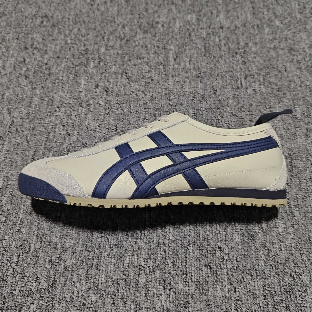 Onitsuka Tiger Unisex Mexico 66 Leather Sneakers, Off-White/Green/Red 7 cmp i1758131558563 380 0 6