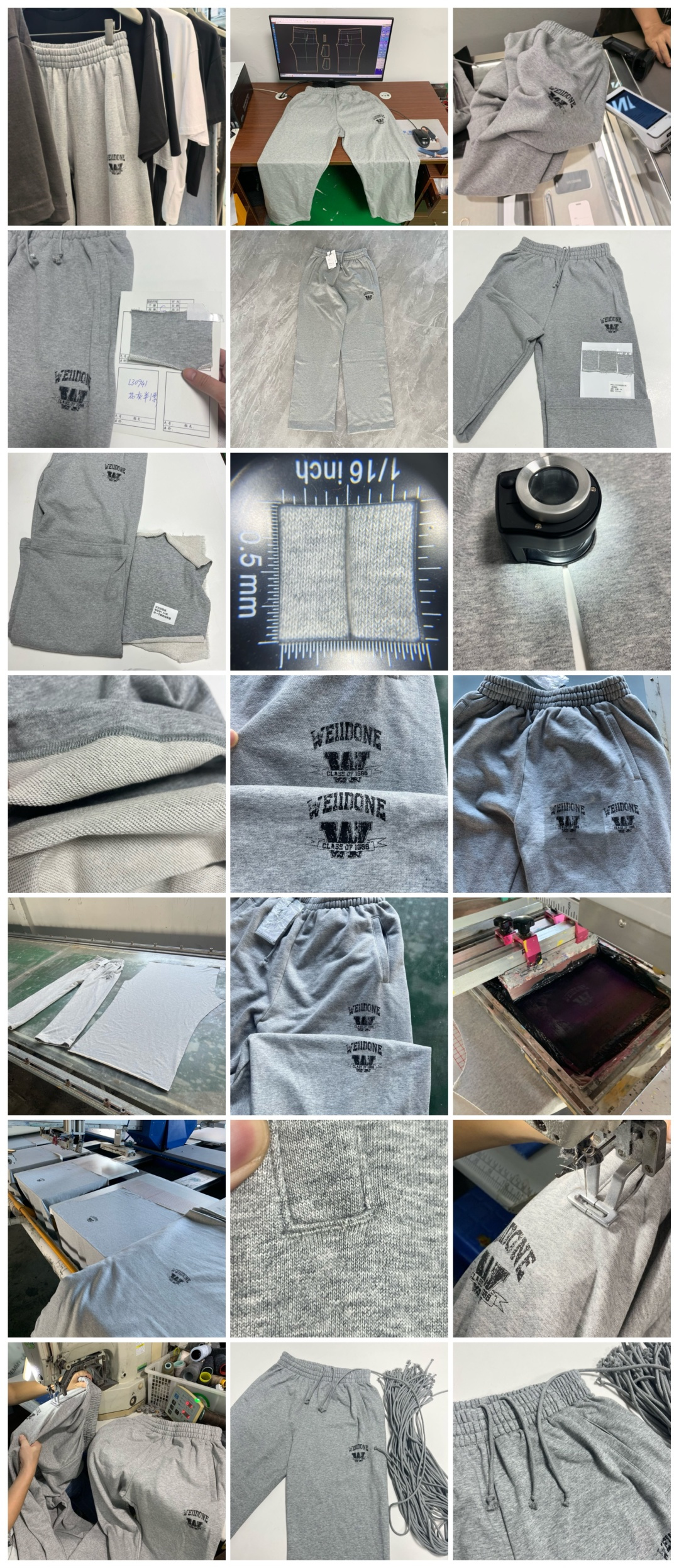 图片[8]-S# Welldone 花灰色 半圆筒长裤 真正原版购回开发打版 高端零售专供 品质保证 100%放心出街 尺码：S M L XL-选品中心