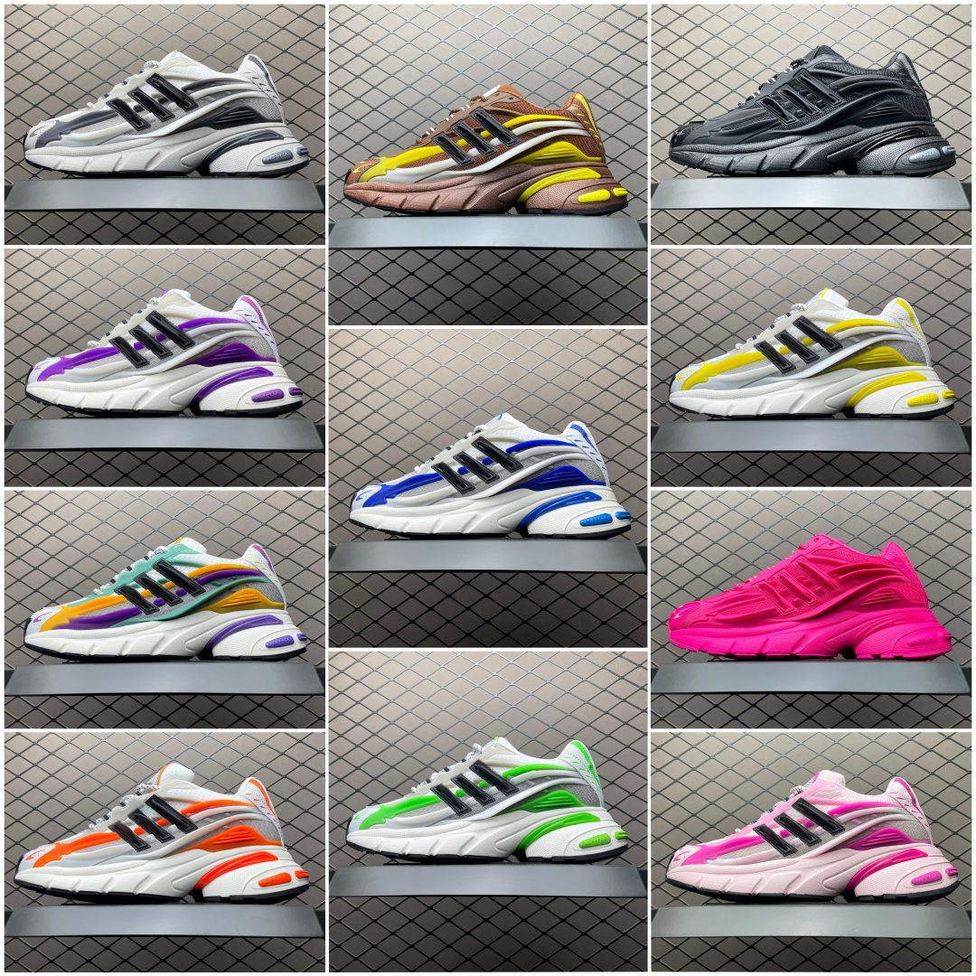 图片[8]-外贸爆款 Pharrell x AD Adistar Jellyfish 联名款低帮复古风老爹鞋 JP9273 未来科技感十足 以3D风格焕新演绎标志性三条纹 为造型添上点睛之笔 金属质感视觉效果TPU自带哑光反射 非常的细节 最大的亮点无疑是鞋屁股 大块的tpu包裹 让增高的大底不再突兀 更显腿长脚细 尺码：36 36.5 37 38 38.5 39 40 40.5 41 42 42.5 43 44 44.5 45 46 47-选品中心