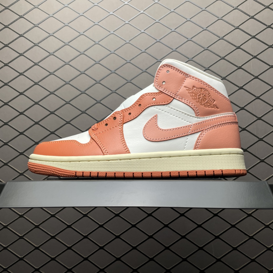 Air Jordan 1 Mid AJ1乔1中帮文化篮球鞋 BQ6472-180 市售最高品质 原鞋开发