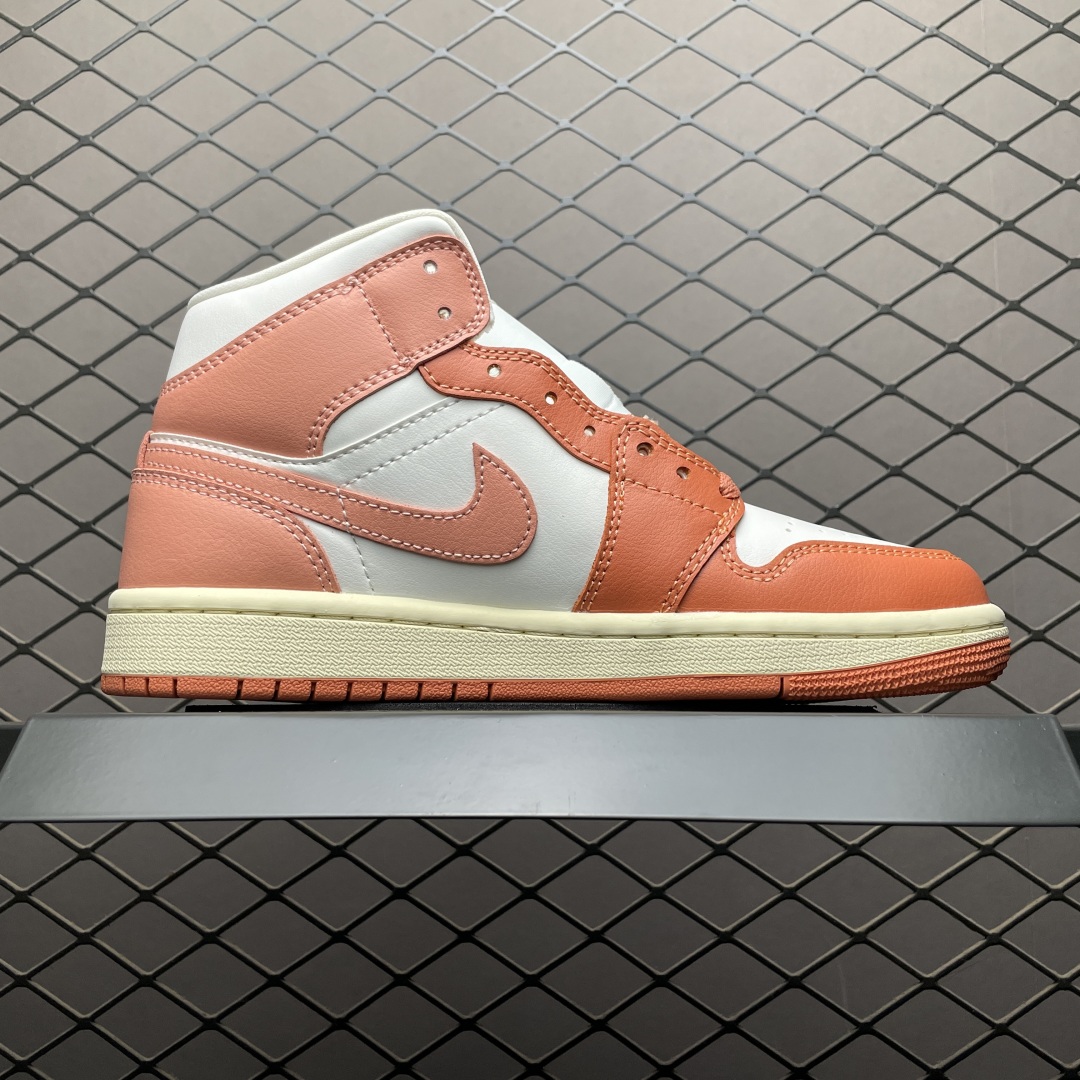 Air Jordan 1 Mid AJ1乔1中帮文化篮球鞋 BQ6472-180 市售最高品质 原鞋开发