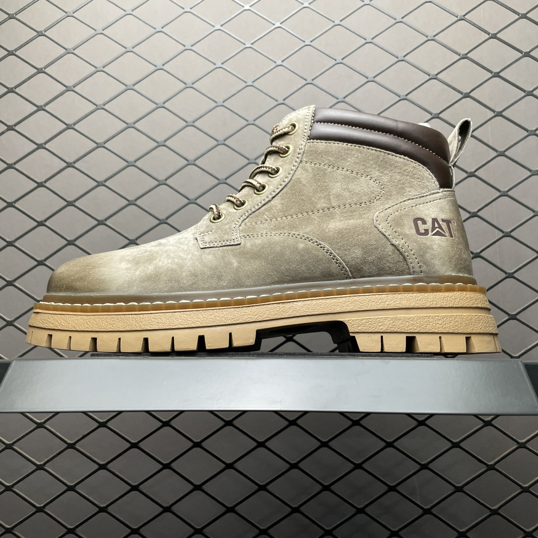💰280 Cat 卡特 P721915 客制款 低帮工装鞋 面料采用磨砂牛皮 给您完美的穿着体验 质量考究耐穿 型男必备 专治不帅 高品质脚感一流 尺码:38 39 40 41 42 43 44 偏大一码 编号:33IFTU22A