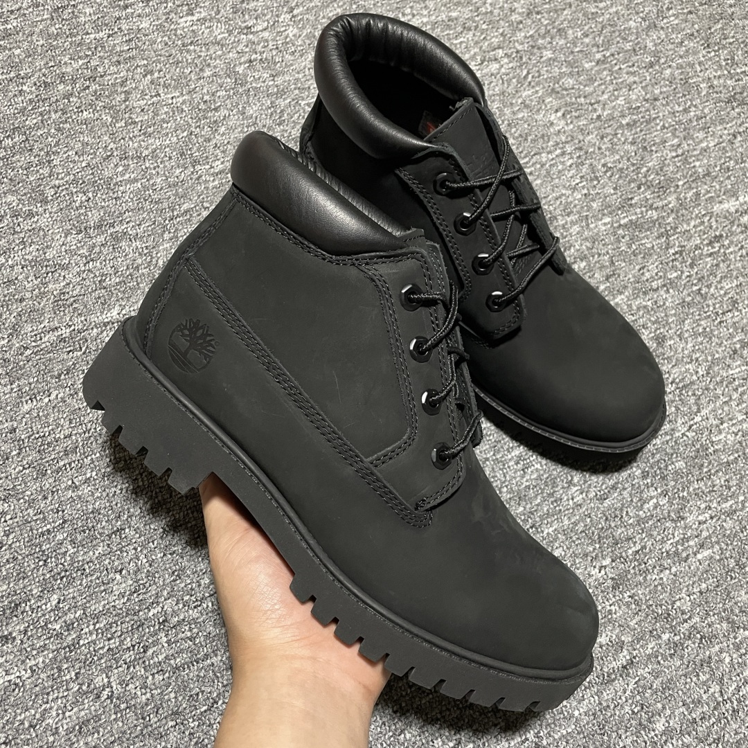S版纯原 Timberland 添柏岚/天伯伦 经典黑中工装靴 全新版本 各方面品质均有提升 全新订单 