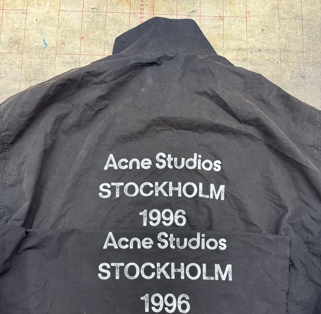 正品原版🆚大货 无水印生产/对比素材图 S# Acne Studios 1996 斑驳印花 夹克外套 真正原版购回开发打版 高端零售专供 品质保证 100%放心出街