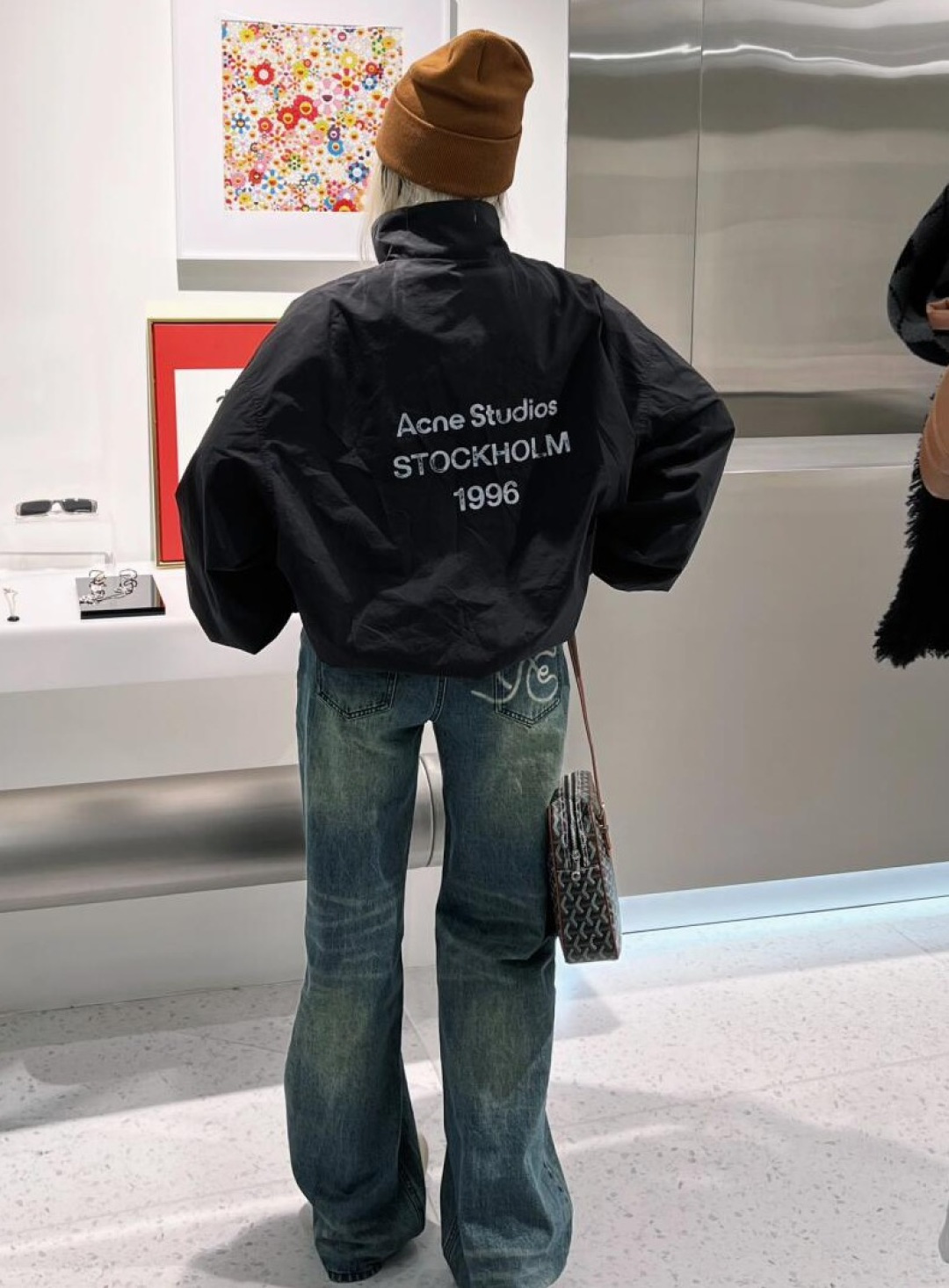 精选网络上身效果图 S# Acne Studios 1996 斑驳印花 夹克外套 真正原版购回开发打版 高端零售专供 品质保证 100%放心出街