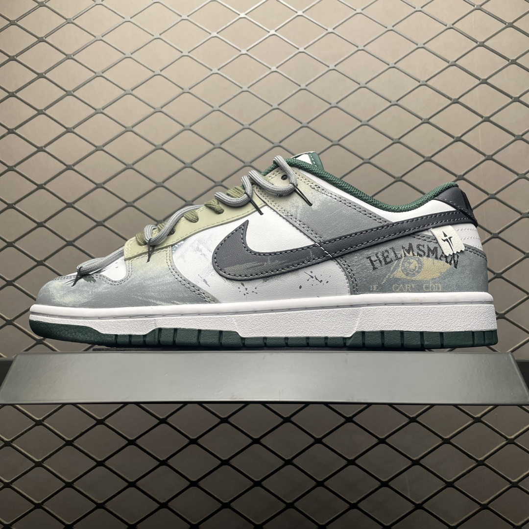 NK Dunk Low 客制款 低帮休闲板鞋 DV0833-111 尺码：40 40.5 41 42 42.5 43 44 44.5 45 46-选品中心