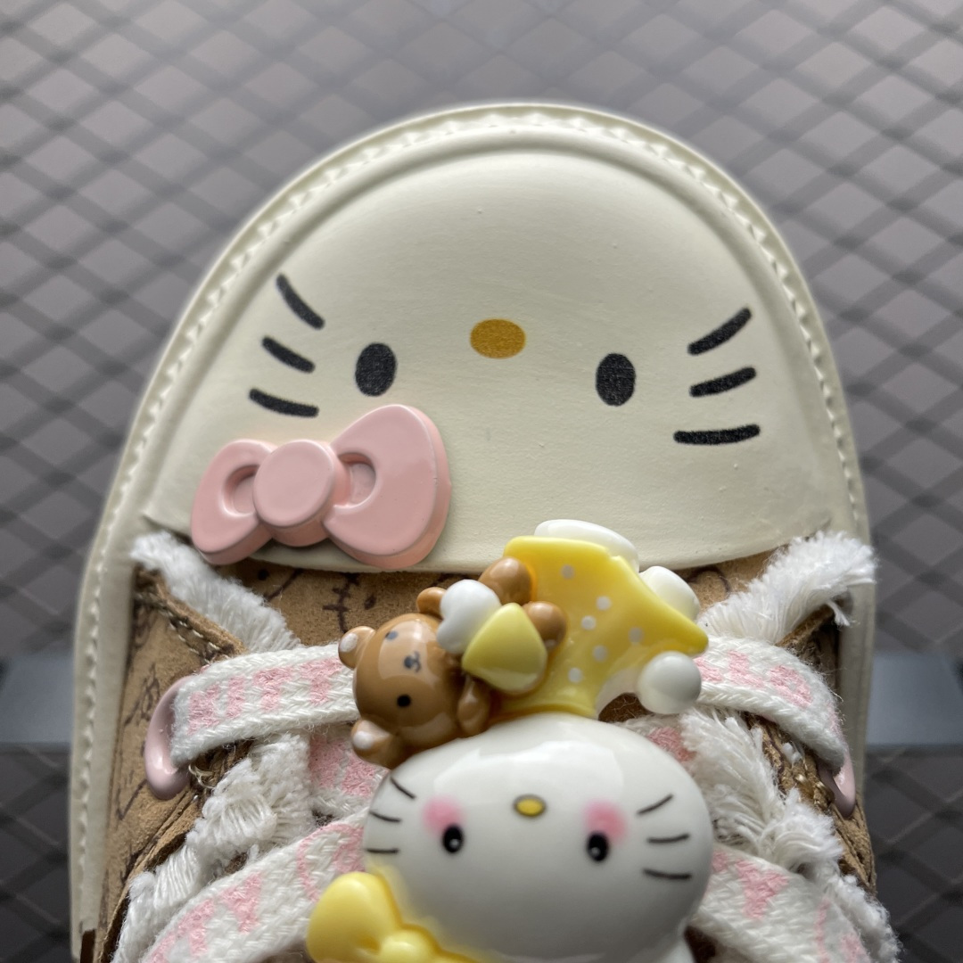 图片[7]-Sanrio 三丽鸥 x OLD ORDER 联名限定 凯蒂粉蓝 6.5CM 厚底增高帆布鞋 马卡龙 鞋身满印的Hello Kitty凯蒂猫图案真的好可爱 粉蓝色系的毛边设计满满小香风氛围感 脚感蛮舒适的不磨脚，搭配清新干净 小个子也能拥有大长腿 出街穿这双回头率拉满了 氛围感就够了 日常穿搭也很出彩啦 尺码：35 36 37 38 39 40-选品中心