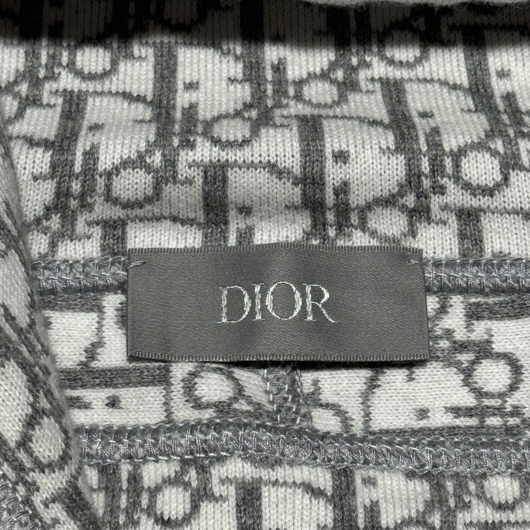 图片[5]-S# Dior 迪奥 羊绒混纺 满印针织拉链卫衣 外套 真正原版购回开发打版 高端零售专供 品质保证 100%放心出街 尺码：S M L XL-选品中心