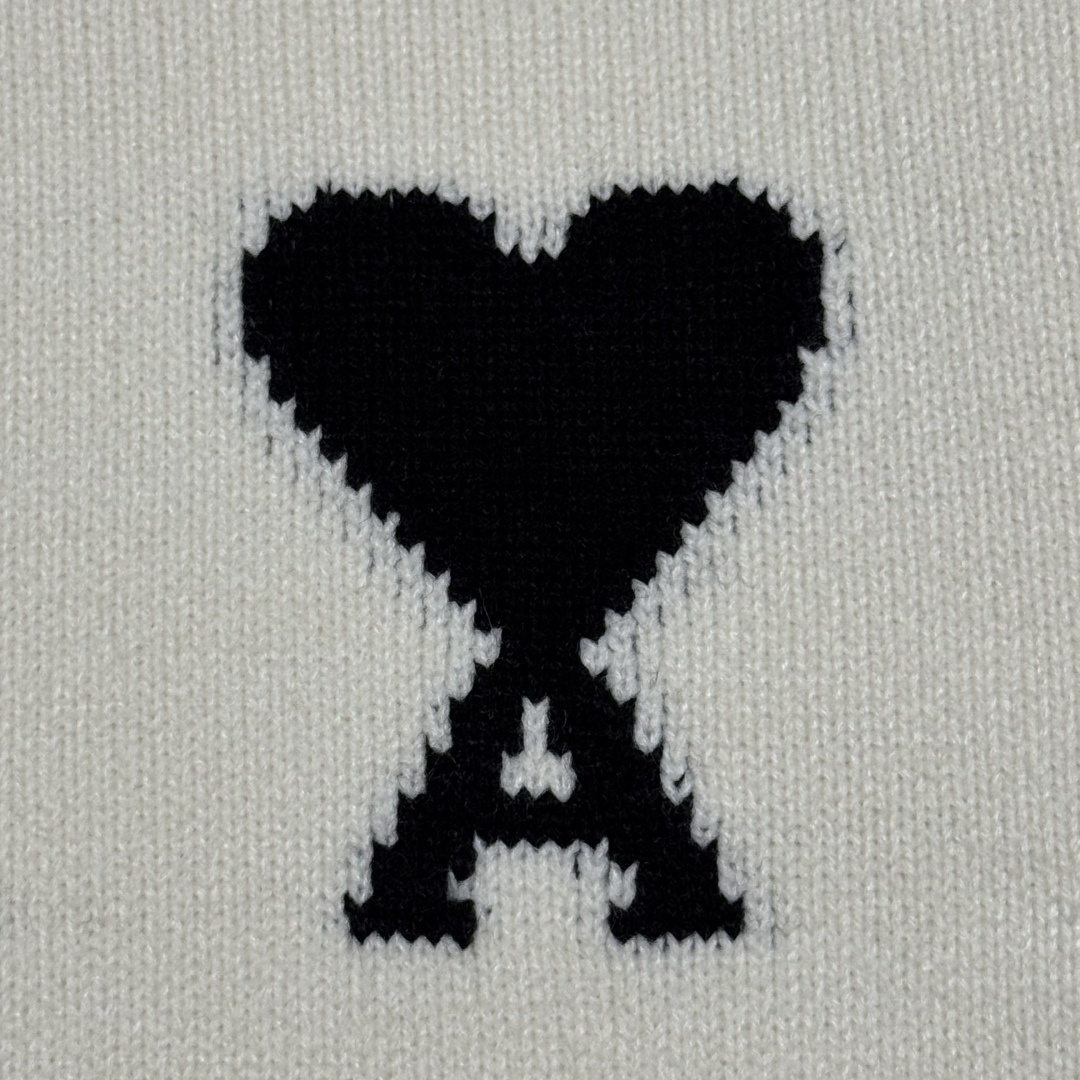 S# Ami 爱心POLO 毛衣 真正原版开发 高端零售专供 品质保证 100%放心出街 尺码:S M