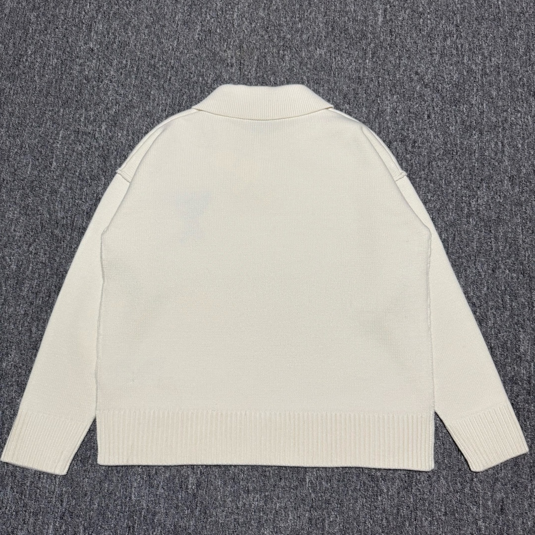 S# Ami 爱心POLO 毛衣 真正原版开发 高端零售专供 品质保证 100%放心出街 尺码:S M