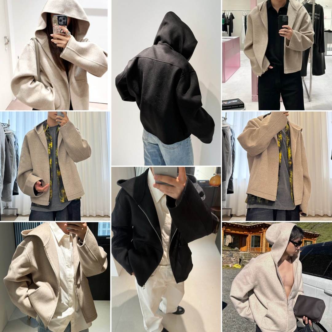 图片[9]-S# Acne Studios 25FW 羊绒帽衫外套卫衣 真正原版购回开发打版 高端零售专供 品质保证 100%放心出街 尺码：44 46 48 注意⚠️此款仅支持干洗-选品中心