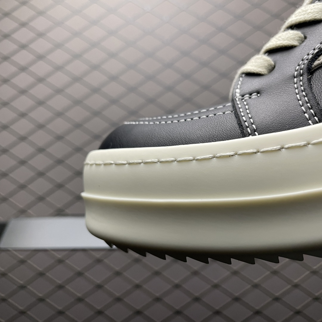 图片[6]-Rickowens 瑞克 欧文斯 高街 高帮休闲板鞋 独家私模大底 定制头层牛皮 针车间距都是极致还原 一比一规格礼盒装 重达3斤以上 外加定制欧文斯保护盒 全套包装及配件 高端零售专供品质 区别市场货 纯手工打造 每一只都是独一无二 有手工质感的味道 尺码：36 37 38 39 40 41 42 43 44 45 46-选品中心