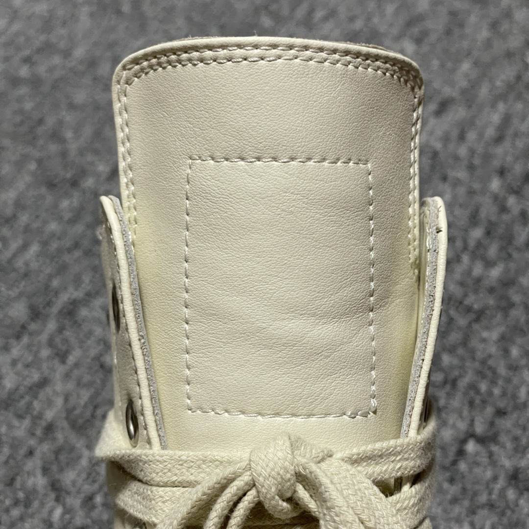 图片[9]-Rickowens 瑞克 欧文斯 厚底高街休闲板鞋 独家私模大底 定制头层牛皮 针车间距都是极致还原 一比一规格礼盒装 重达3斤以上 外加定制欧文斯保护盒 全套包装及配件 高端零售专供品质 区别市场货 纯手工打造 每一只都是独一无二 有手工质感的味道 尺码：36 37 38 39 40 41 42 43 44 45 46-选品中心