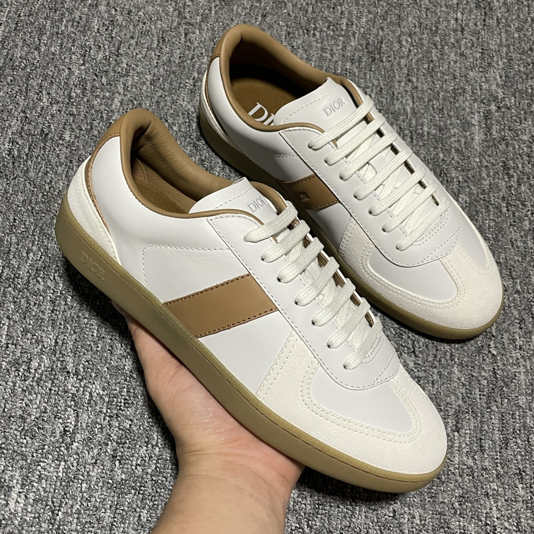 图片[6]-Dior 迪奥 B01 老钱风 低帮休闲板鞋 海淘代购同渠道品质 原版购入开发 私模大底 进口牛皮鞋面（内里胎牛皮）打造 高端零售 外贸充正专供 ZP级全套包装 完美楦型 正确卡色 质感媲美原版 细节与原版一致 请注意区分市面通货材 尺码：38 39 40 41 42 43 44 45 46-选品中心