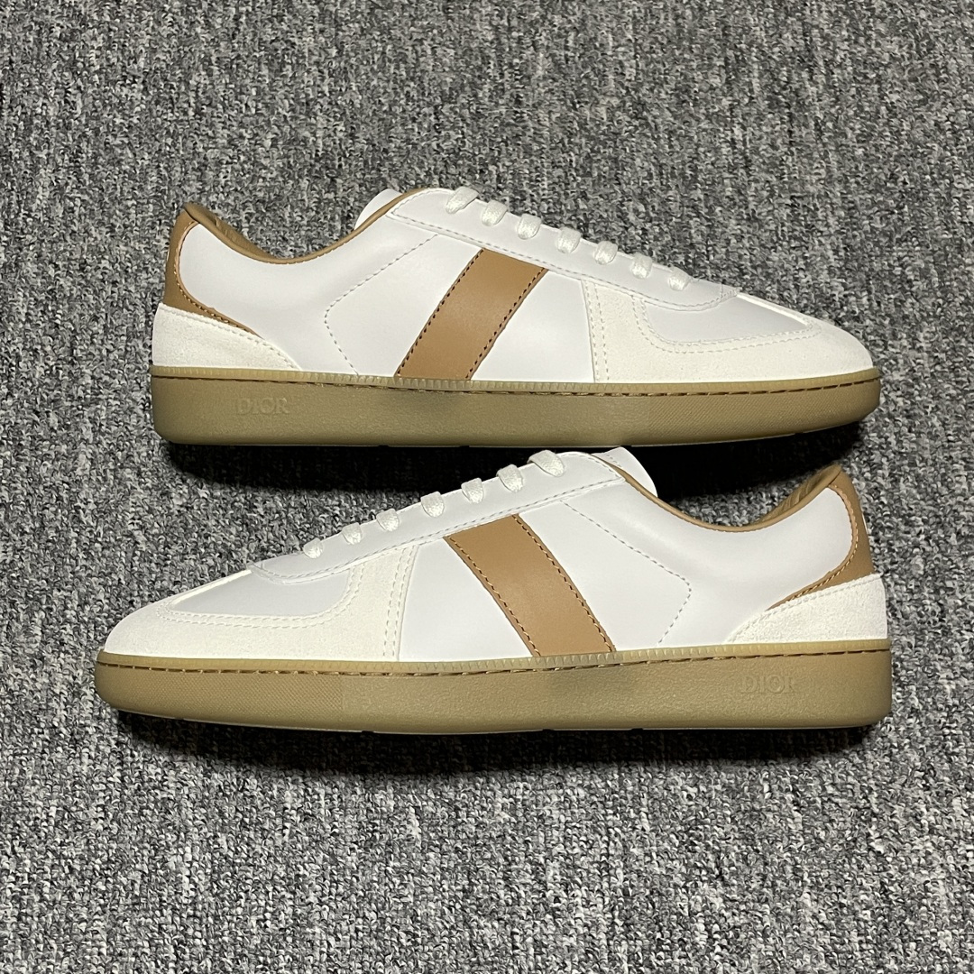 图片[5]-Dior 迪奥 B01 老钱风 低帮休闲板鞋 海淘代购同渠道品质 原版购入开发 私模大底 进口牛皮鞋面（内里胎牛皮）打造 高端零售 外贸充正专供 ZP级全套包装 完美楦型 正确卡色 质感媲美原版 细节与原版一致 请注意区分市面通货材 尺码：38 39 40 41 42 43 44 45 46-选品中心