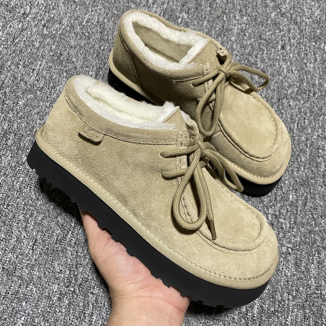 图片[6]-UGG 巴恩风格 复古袋鼠鞋 089-1 来自巴恩风复古美学和都市漫步松弛感，尽显秋日慵懒 穿着袋鼠鞋云游大街小巷 要的就是一种慵懒自在， 文艺复古又不失烟火气息的松弛感 把慢生活，复古元素融合到生活的细节 美拉德配色，鞋带搭配俏皮精怪的珠珠把时尚极限拉满 尺码：36 37 38 39 40-选品中心