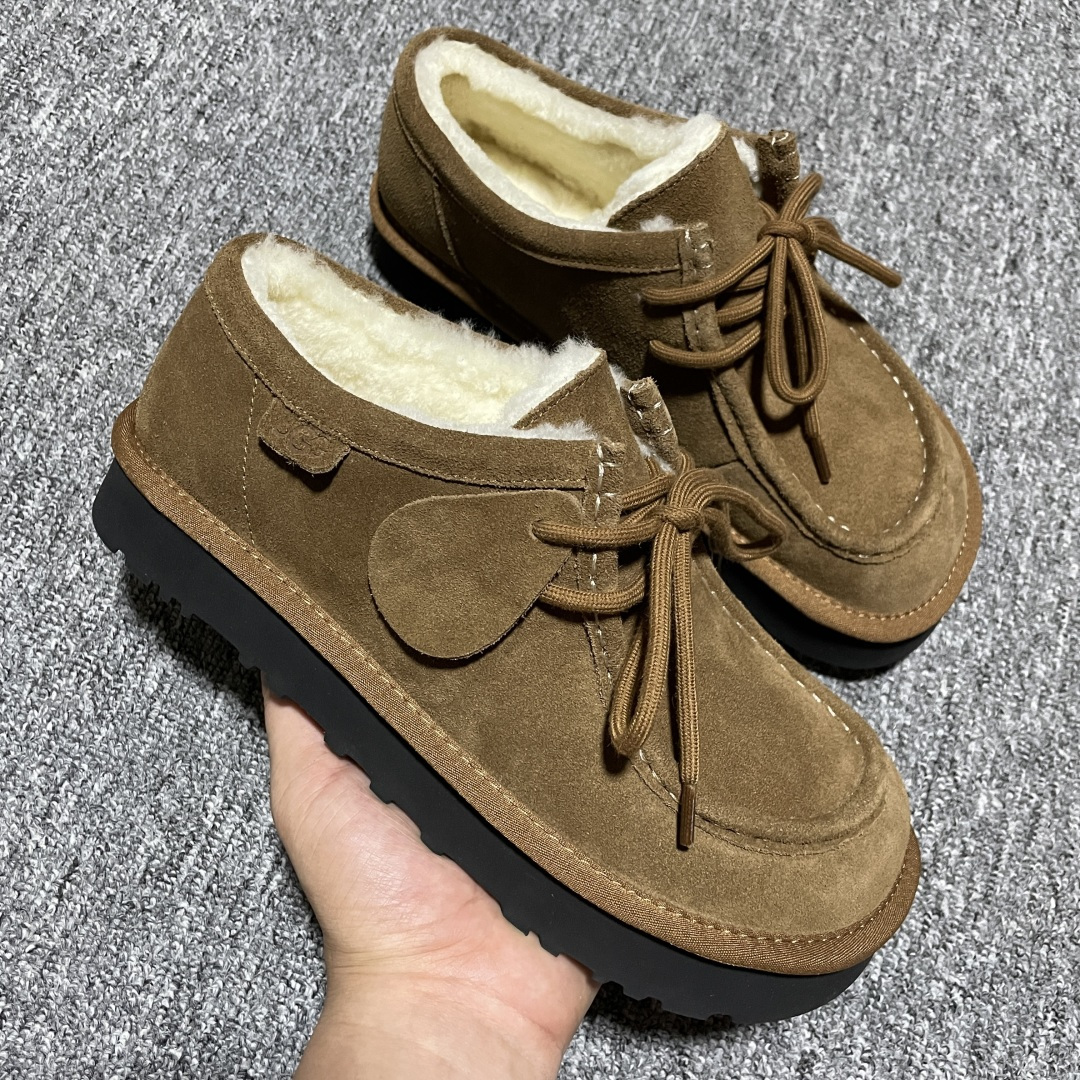 图片[6]-UGG 巴恩风格 复古袋鼠鞋 089-1 来自巴恩风复古美学和都市漫步松弛感，尽显秋日慵懒 穿着袋鼠鞋云游大街小巷 要的就是一种慵懒自在， 文艺复古又不失烟火气息的松弛感 把慢生活，复古元素融合到生活的细节 美拉德配色，鞋带搭配俏皮精怪的珠珠把时尚极限拉满 尺码：36 37 38 39 40-选品中心