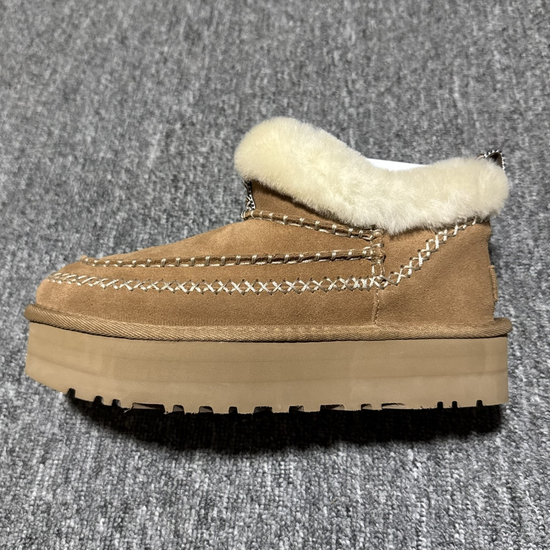 图片[2]-平台外贸专供 UGG Tazz Maxi Tasman 女士雪地靴 1158224 十年品牌制鞋代工厂生产线出品 注重每一处细节 隆丰A级真羊皮毛一体 完全遵循ZP工艺流程打造 尺码：35 36 37 38 39 40-选品中心