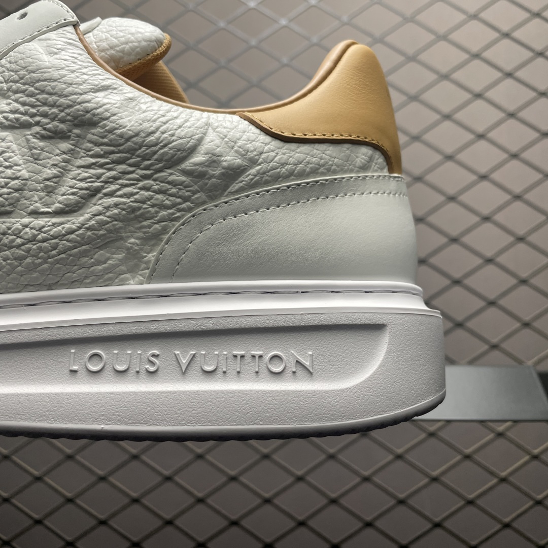 图片[4]-Louis Vuitton LV 路易威登 Beverly Hills 低帮休闲板鞋 海淘代购同渠道品质 高端零售 外贸充正专供 原版购入开发 ZP级全套包装 完美楦型 正确卡色 大底TPU 质感媲美原版 细节与原版一致 请注意区分市面通货材 尺码：38 39 40 41 42 43 44 45 46-选品中心
