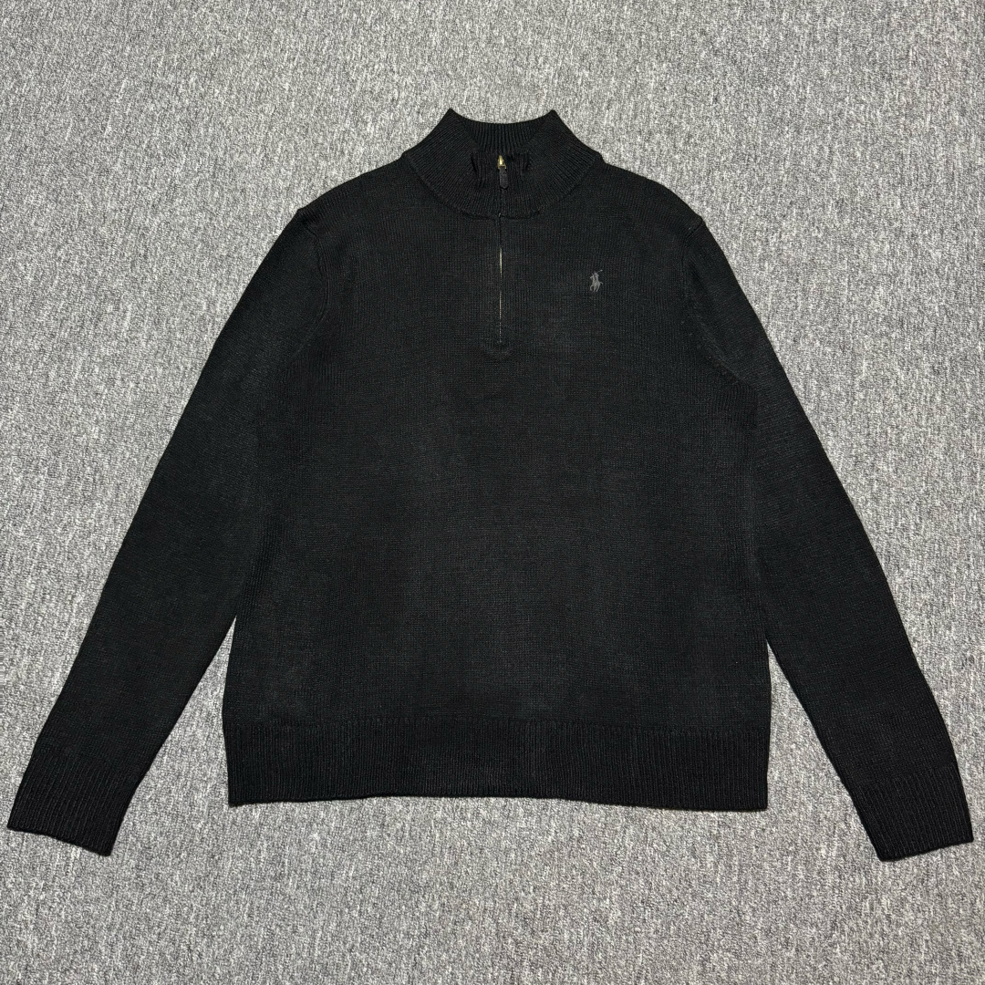 S# Ralph Lauren 拉夫劳伦 小马标半拉链毛衣 真正原版购回开发打版 高端零售专供 品质保证 100%放心出街 尺码：S M L XL-选品中心