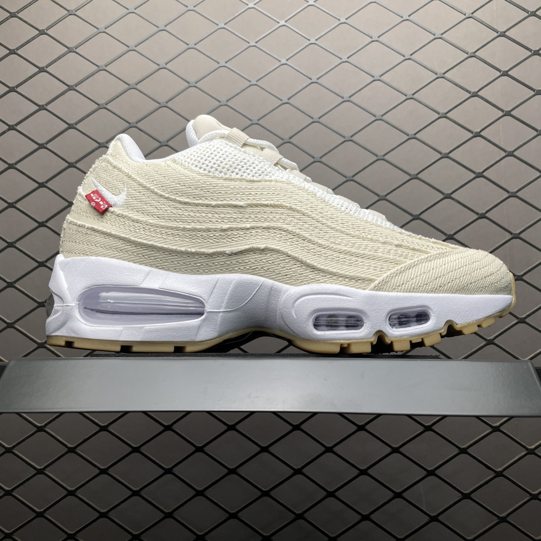 图片[6]-外贸跑量专供 Levi\’s x NK Air Max 95 李维斯联名款 低帮休闲运动鞋 HM4743-100 大厂出品 品质板正 性价比无敌 尺码：40 40.5 41 42 42.5 43 44 44.5 45 46 47.5-选品中心