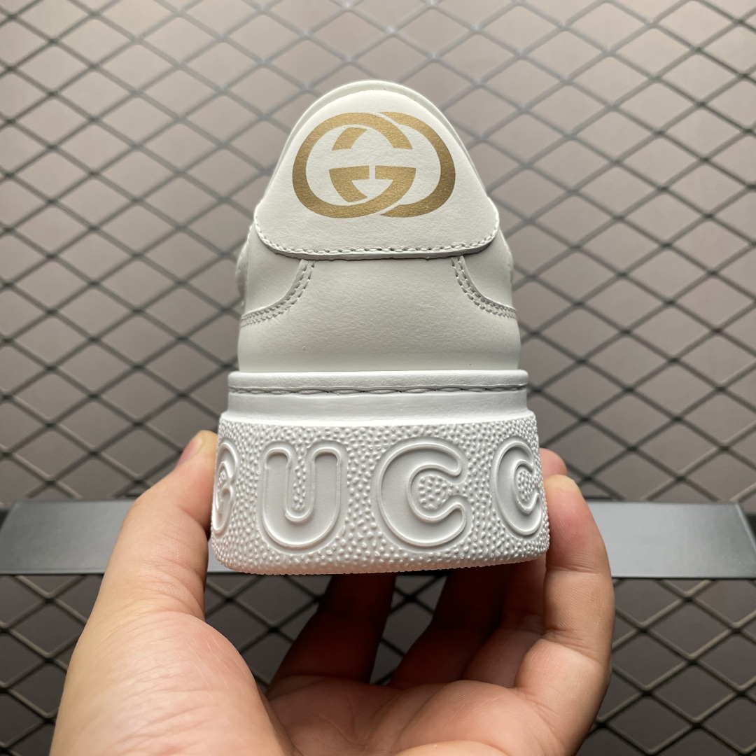 图片[2]-纯原 Gucci 古驰 Chunky 饼干鞋 全新订单出货 购入原版开发 平台高端零售 海外充Z专供品质 皮料、面料按原鞋标准定制 独立磨具，区别市面流通版本，配全新专柜包装，出厂即经过严格QC质检，细节、品控到位 完全遵循原版工艺打造 尺码：35 36 37 38 39 40 41 42 43 44 45-选品中心