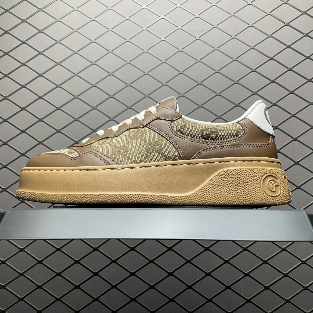 纯原 Gucci 古驰 Chunky 饼干鞋 全新订单出货 购入原版开发 平台高端零售 海外充Z专供品质 皮料、面料按原鞋标准定制 独立磨具，区别市面流通版本，配全新专柜包装，出厂即经过严格QC质检，细节、品控到位 完全遵循原版工艺打造 尺码：35 36 37 38 39 40 41 42 43 44 45-选品中心