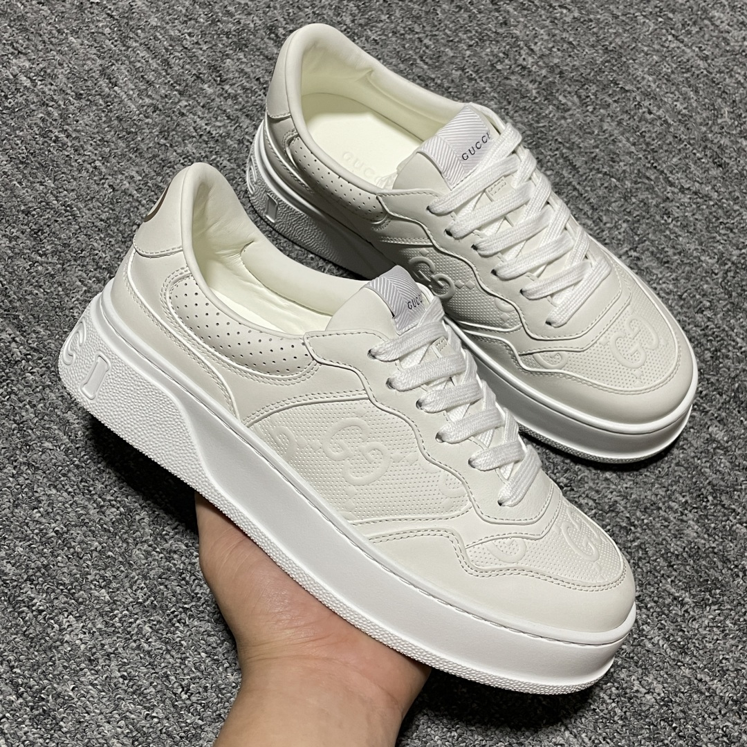 图片[6]-纯原 Gucci 古驰 Chunky 饼干鞋 全新订单出货 购入原版开发 平台高端零售 海外充Z专供品质 皮料、面料按原鞋标准定制 独立磨具，区别市面流通版本，配全新专柜包装，出厂即经过严格QC质检，细节、品控到位 完全遵循原版工艺打造 尺码：35 36 37 38 39 40 41 42 43 44 45-选品中心