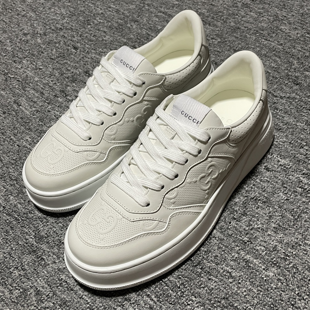 图片[4]-纯原 Gucci 古驰 Chunky 饼干鞋 全新订单出货 购入原版开发 平台高端零售 海外充Z专供品质 皮料、面料按原鞋标准定制 独立磨具，区别市面流通版本，配全新专柜包装，出厂即经过严格QC质检，细节、品控到位 完全遵循原版工艺打造 尺码：35 36 37 38 39 40 41 42 43 44 45-选品中心