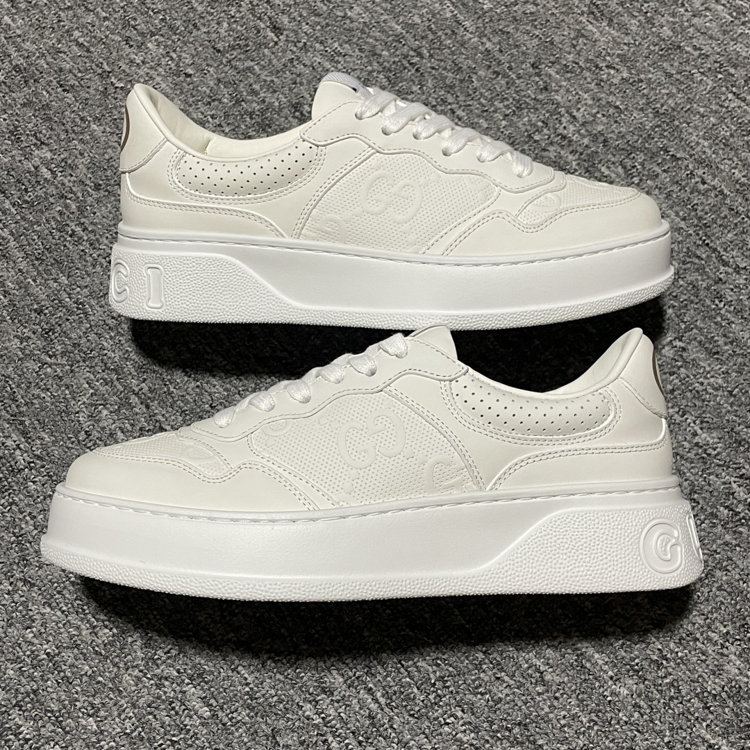 图片[5]-纯原 Gucci 古驰 Chunky 饼干鞋 全新订单出货 购入原版开发 平台高端零售 海外充Z专供品质 皮料、面料按原鞋标准定制 独立磨具，区别市面流通版本，配全新专柜包装，出厂即经过严格QC质检，细节、品控到位 完全遵循原版工艺打造 尺码：35 36 37 38 39 40 41 42 43 44 45-选品中心